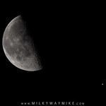 Quarter Moon and Jupiter