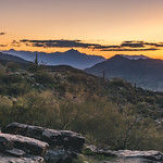 Sky poetry over the desert