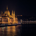 The Parliament at night