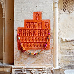 India - Rajasthan - Jodhpur - Mehrangarh Fort - Sati Stone - 2