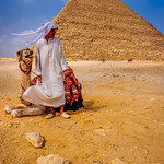 Egypt - Man, Camel & Pyramid of Giza