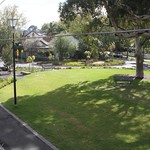 Park has replaced little used roadways outside Kensington station