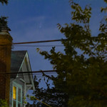 Comet Over an Arlington Neighborhood