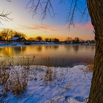 Wonderful winter sunset