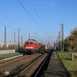 DB Cargo 232 469-7 mit gemischten G&uuml;terwagen nach Erfurt