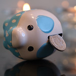 Tipped over Piggy Bank