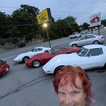 Then I stopped at my favorite vintage car dealer and checked out the three new Corvettes that they have. I love the mid-70s to mid '80s vettes. That is for the best years in my opinion.
