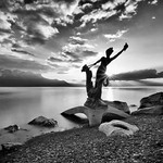 Facing eternity (b&w)