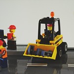 When workers do excavation work, spiderman fight with octopus in the metro station.