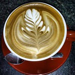 Needed to buy some Costa Rica Valle De Los Santos so, naturally, I needed one last latte at Stumptown. #CoffeeStatus #Coffee #LatteArt