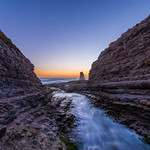 Sunset through the crevice, Davenport