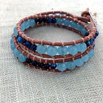 blue-hawaiian-double wrap-bracelet