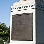 plaque at base - Spanish-American War Memorial - Arlington National Cemetery - 2013-08-24