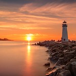Sunrise at Walton Lighthouse Santa Cruz California