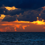 cloudy sunset - Tel-Aviv beach