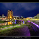 Adelaide River Torrens & The Riverbank Precinct Footbridge, South Australia :: HDR