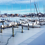 Frozen harbor