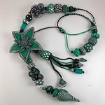 February Project piece (detail) emerald lariat