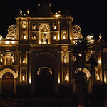 Cathedral of San Jose at night - Antigua, Guatemala