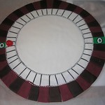 Roulette wheel in fondant