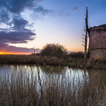 Brograve Mill at sunset