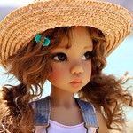 Hope relaxes in the sunshine...