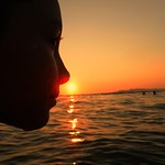 Profile, the sun, the sea and serenity...