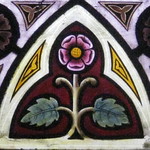 Detail of the "Charity" Ferguson and Urie Stained Glass Sanctuary Window; St Kilda Presbyterian Church - Corner Barkley Street and Alma Road, St Kilda