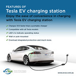 Features of Tesla EV charging station
