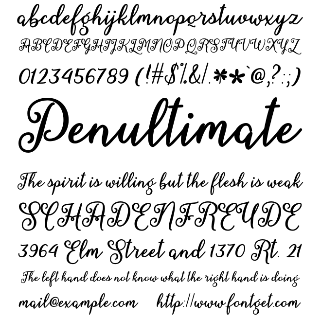 Black Hello March Calligraphy 3d Vintage Font