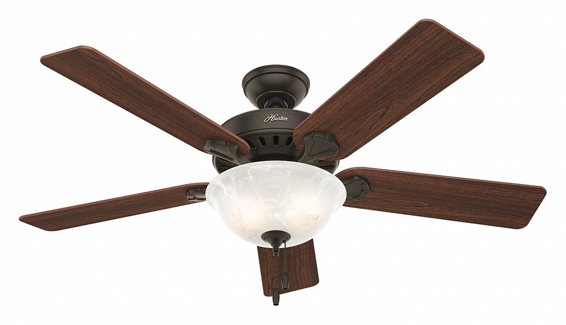 If you don't have your packaging or manual, it may be difficult to see the label on your motor. HUNTER Decorative Ceiling Fan, 52 in, Number of Blades 5