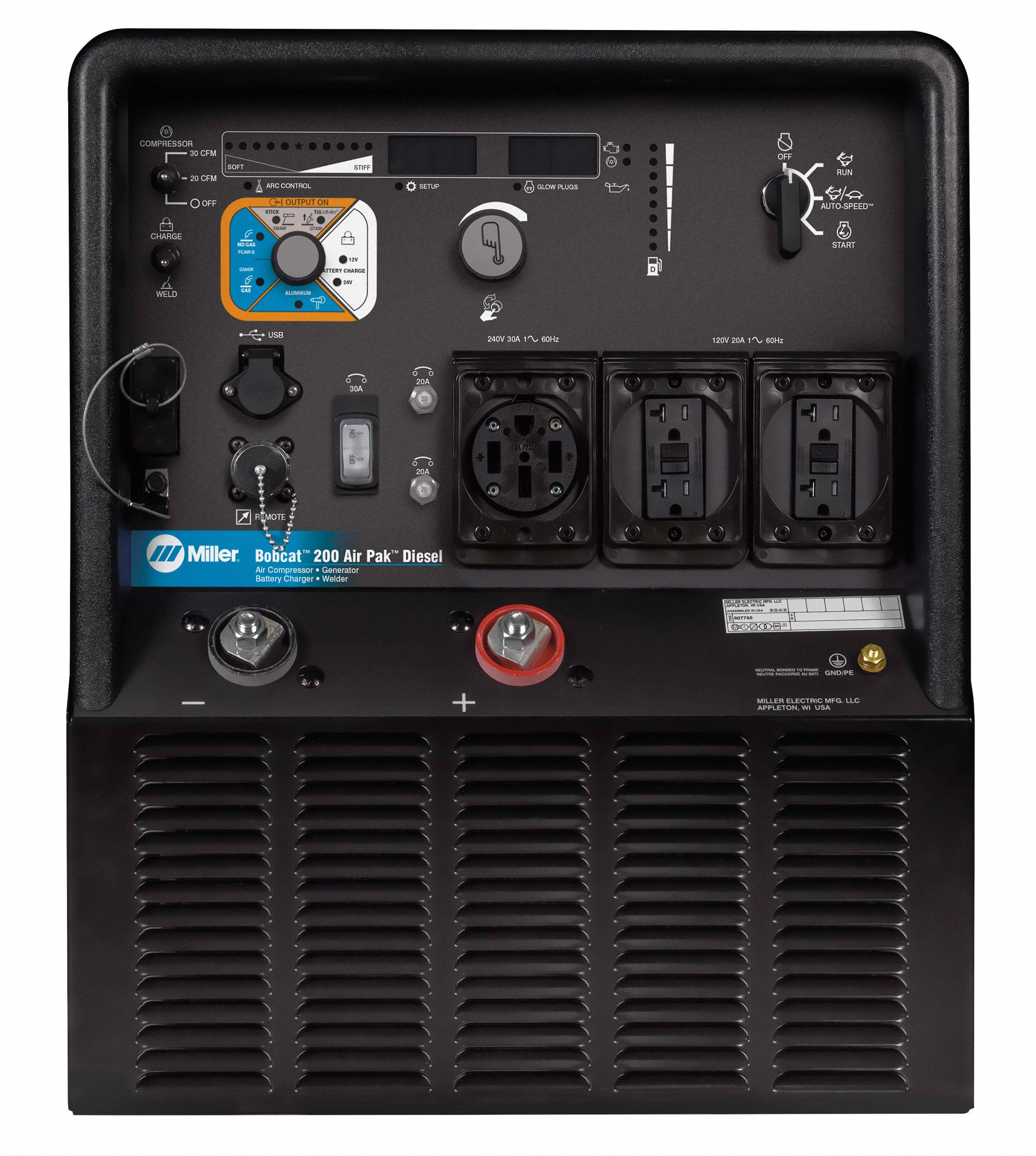 While this is a rather heavy piece of machinery, when it comes to welding generators, you'll find that this . MILLER ELECTRIC Engine Driven Welder, Bobcatâ¢ Series