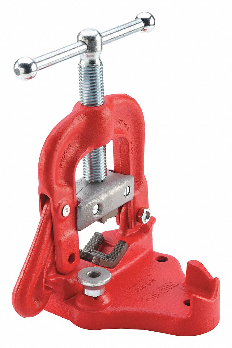 It features a pipe rest and . RIDGID Bench Yoke Vise, 1/8 to 3 in Pipe Capacity, 12-1/2