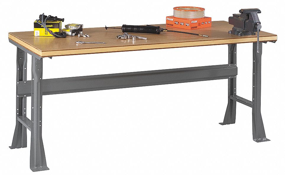3,446 94 featured a workbench with a foot rest to complete projects on. TENNSCO Workbench, Shop Top, 30 in Depth, 33 3/4 in Height