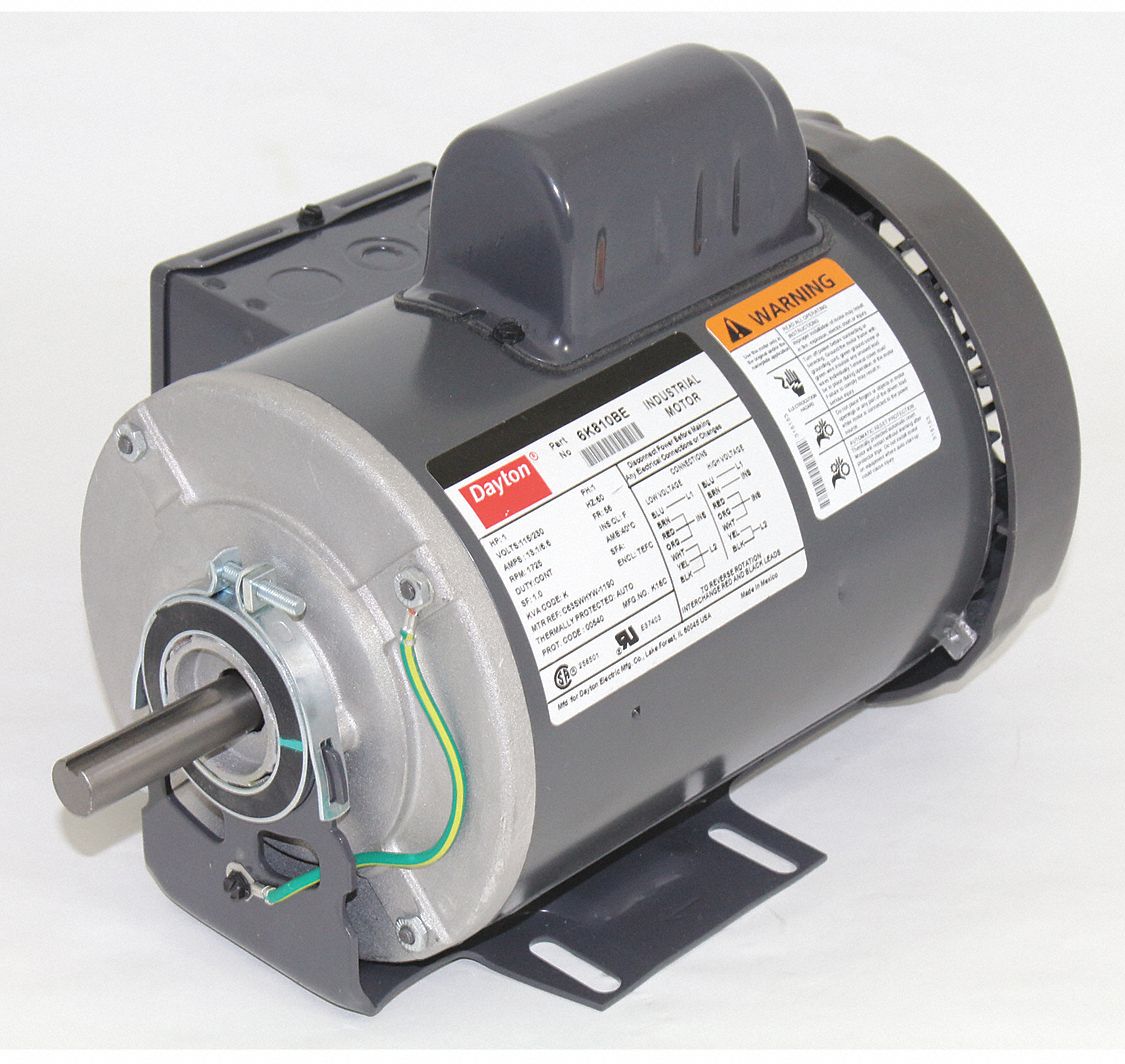 Dayton 1 Hp Electric Motor Wiring Diagram - Wiring Work