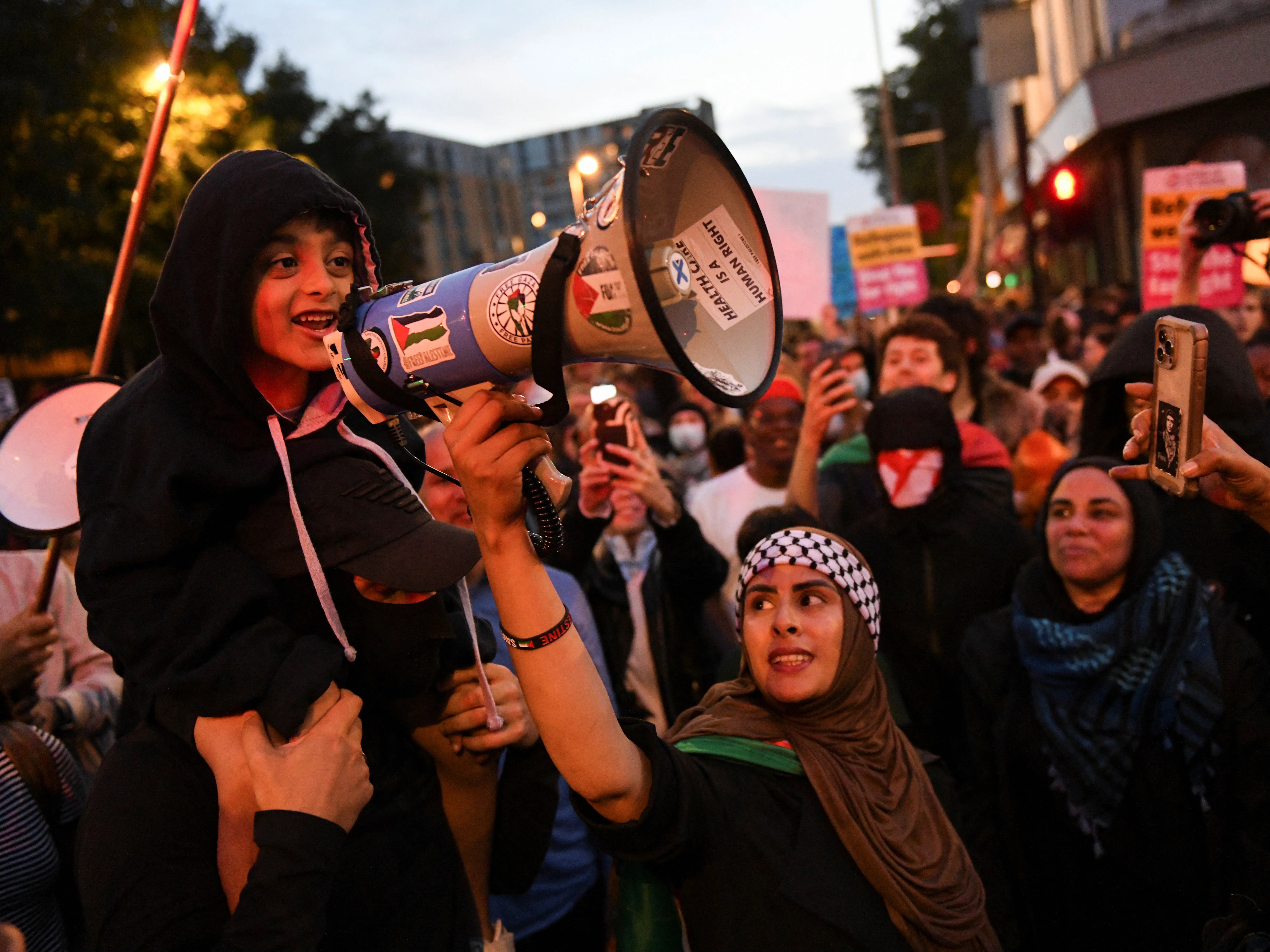 Thousands of anti-racism protesters march in defiance against far right: ‘Hate not welcome’