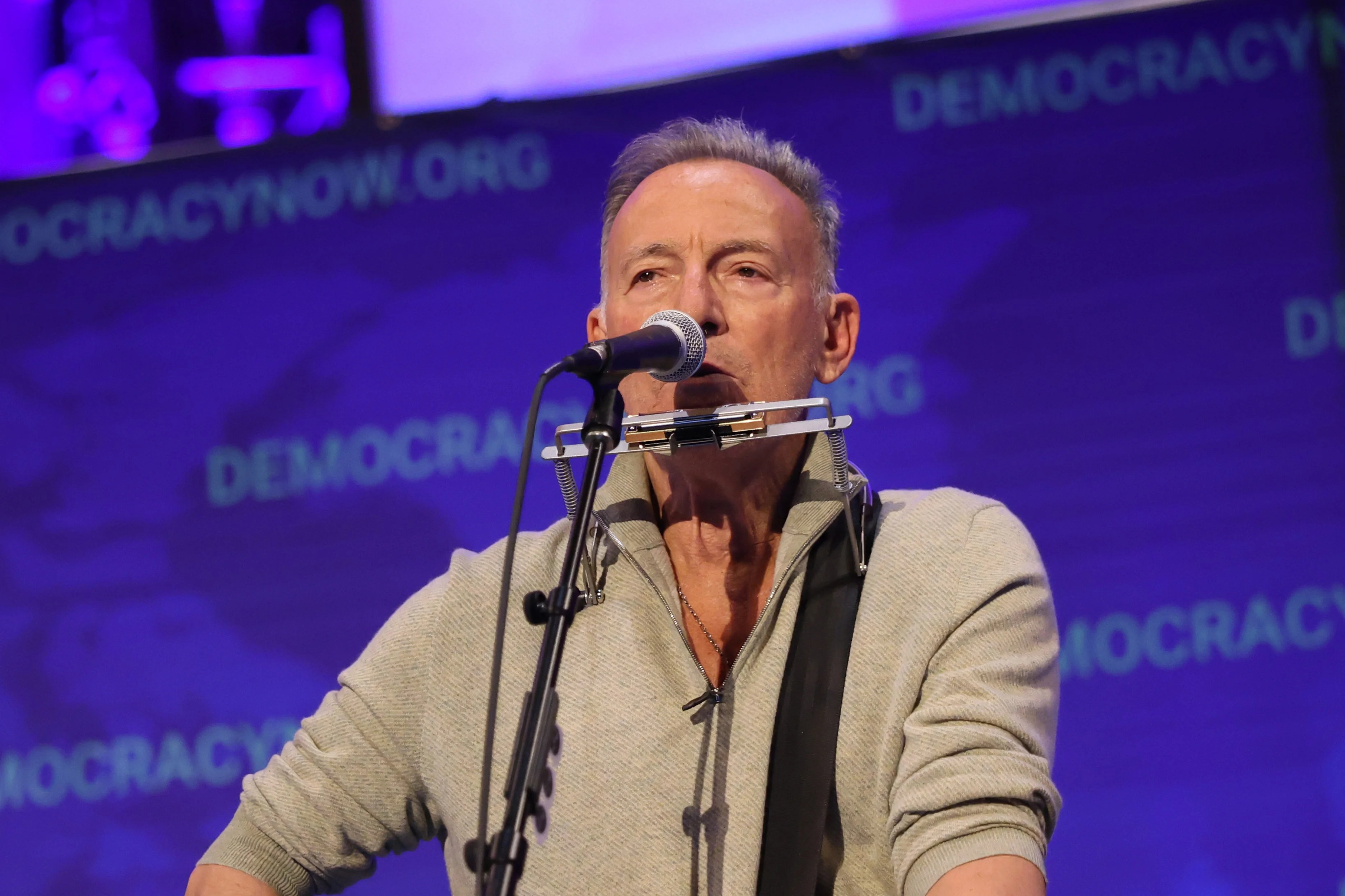 Bruce Springsteen promotes anti-Trump tour: ‘Democracy over authoritarianism’