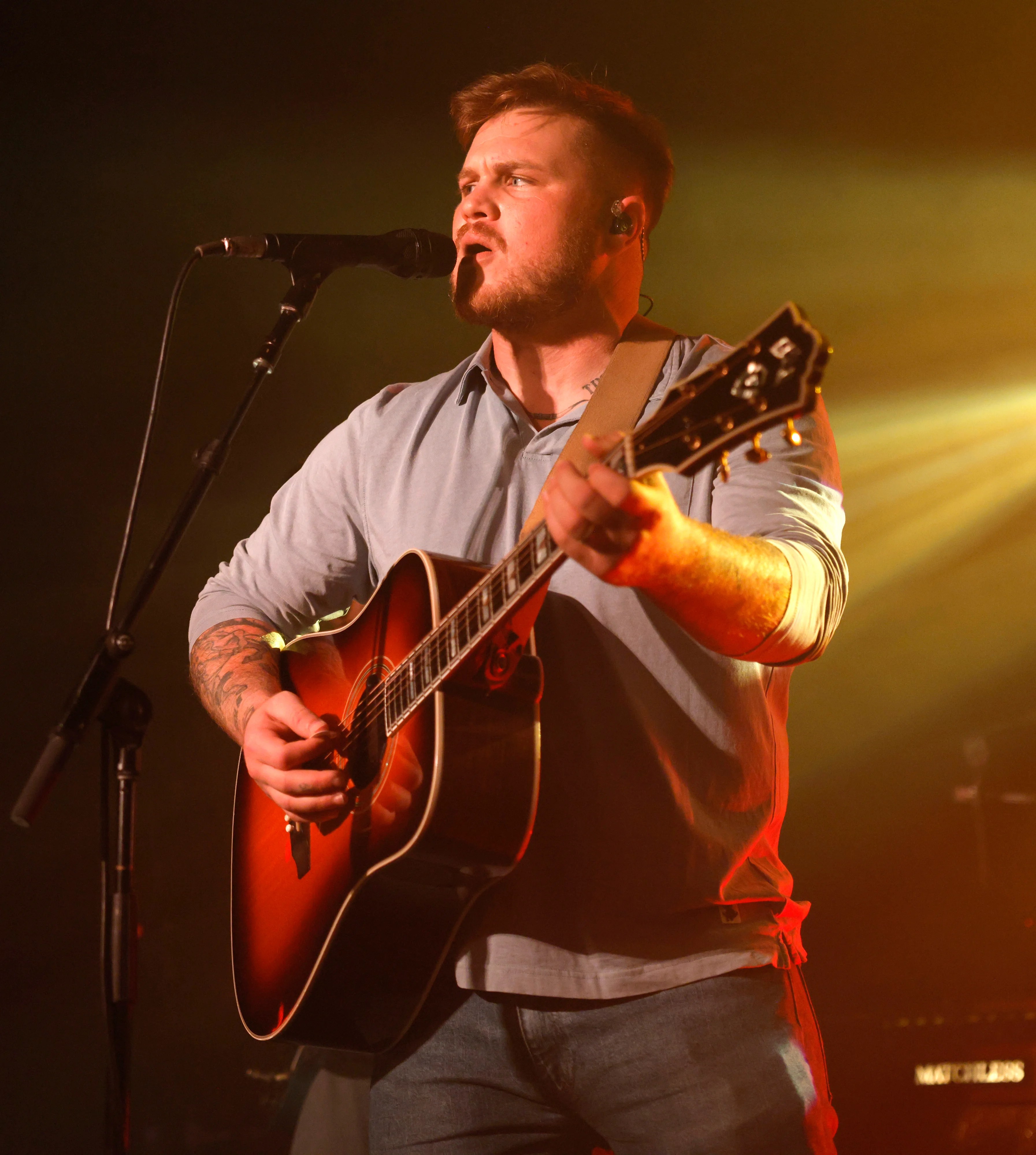 Zach Bryan wears ‘Free Palestine’ shirt during concert at Robert Kraft’s stadium after Macklemore controversy