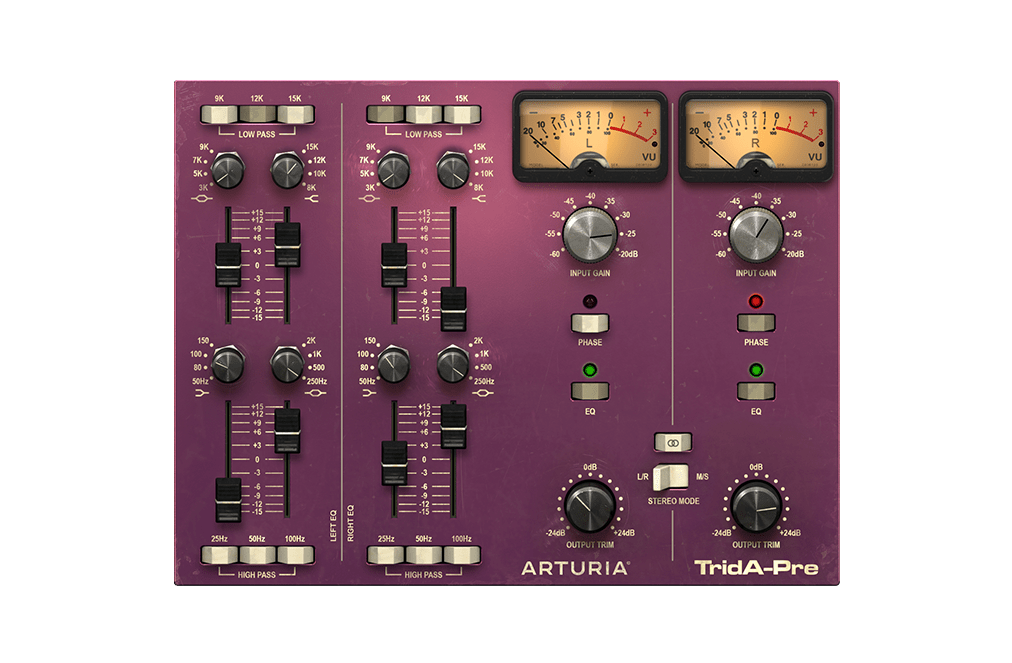 Wlm plus also features gain and trim controls for correction of loudness levels and a true peak limiter, which save you the need to utilize additional equipment . Pre Trida By Arturia Preamp Plugin Vst Vst3 Audio Unit Aax