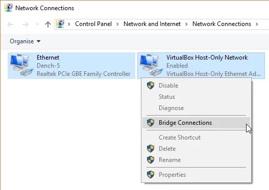 bridge network connection