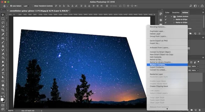 replace smart object contents