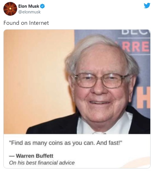 Musk's terse reply to biden won the popularity votes. Musk Trolls Buffett With Fake Quote On Twitter Then Deletes It Bitcoin News