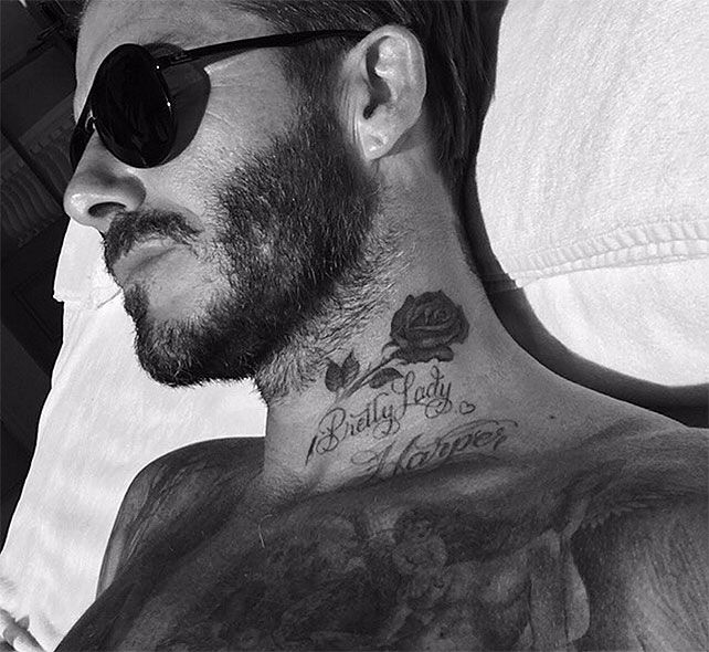 David Beckham Presume Nuevo Tatuaje "Garabateado" Por Harper | People En Español 590_x_642_jpg