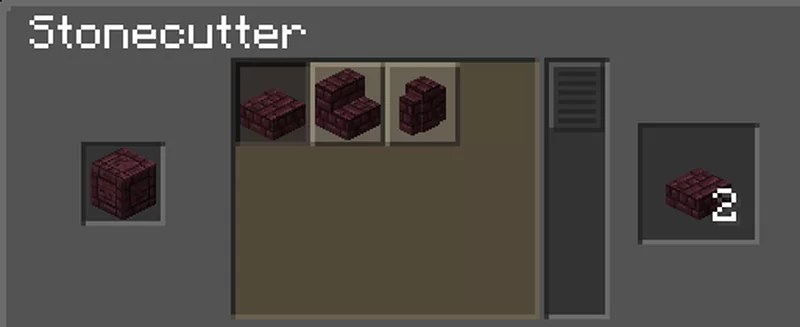 This is the exact crafting recipe required. Better Recipes Stonecutter Enhancements Minecraft Data Pack