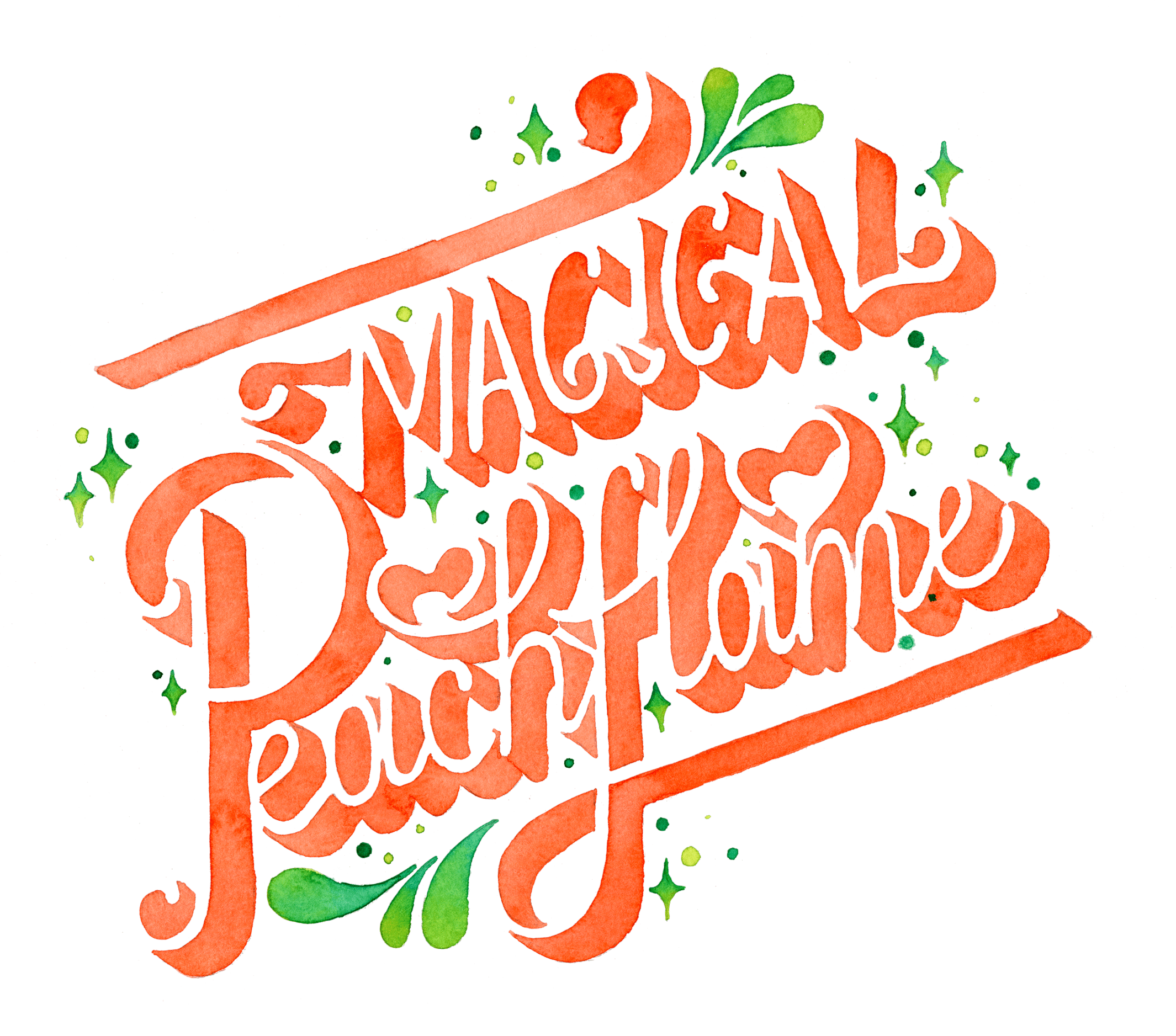 Orange I Love You Baby Typography Gradient Texture Calligraphy