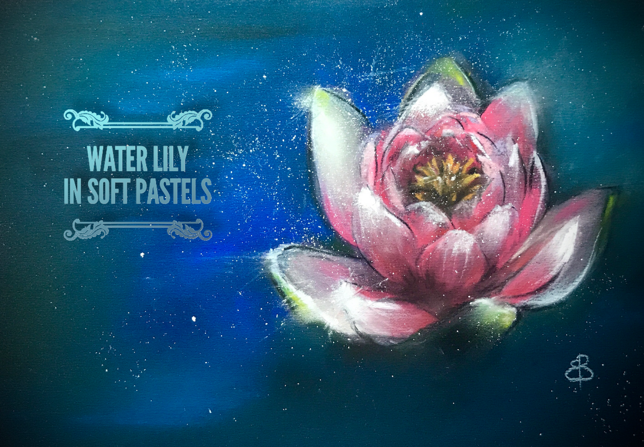 The first step is to draw the center of the flower by drawing small lines that look like grass . Drawing Water Lily With Soft Pastels And Pastel Pencils Ekaterina B Skillshare