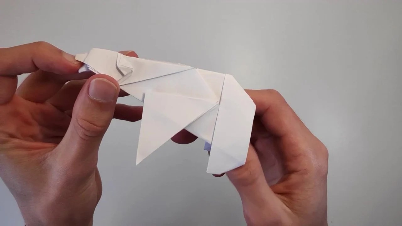 The instructions have numbers, the pattern pieces do not. Easy Origami Polar Bear Tutorial Step By Step Origami Creation House Skillshare