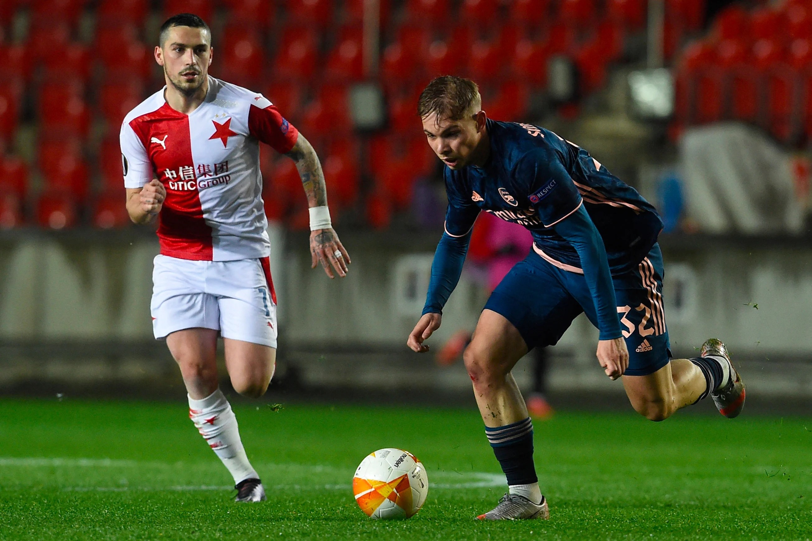 How lyon compare to rangers' previous continental giants as michael beale names french side 'most talented' ahead of 50th . Arsenal Player Ratings Vs Slavia Prague Emile Smith Rowe And Bukayo Saka Shine Alexandre Lacazette Steps Up Evening Standard