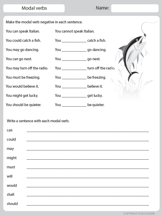 modal verbs activities ks2 year 5 vocabulary grammar and punctuation