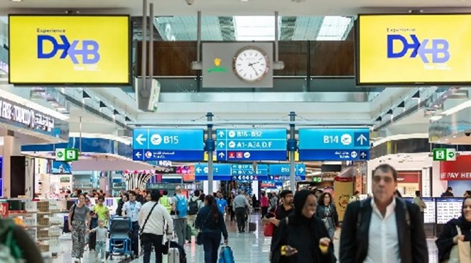 مطار دبي الدولي يستقبل 93.8 مليون مسافر خلال 12 شهرا